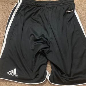 Black Adidas soccer shorts